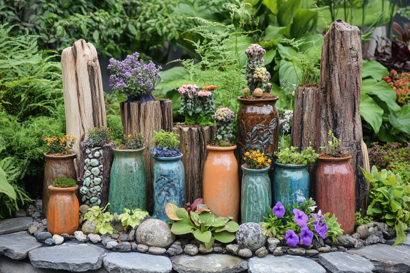 Création de jardinières originales avec des objets recyclés
