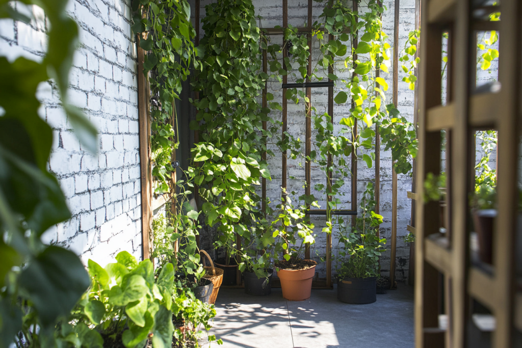 DIY : Construire un treillis pour plantes grimpantes